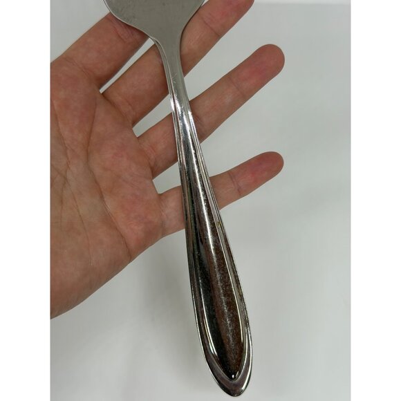 Classic Heavy Duty 9.5" Stainless Steel Serving Fork Silver Metal Flatware Retro - Picture 3 of 5